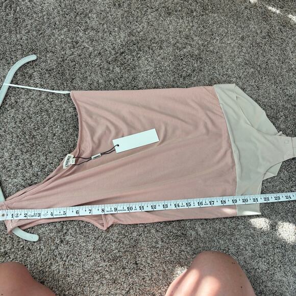 NWT L'AGENCE Dina One Shoulder Bodysuit SP Neutral Rusting Brown Essential Basic - Picture 9 of 9